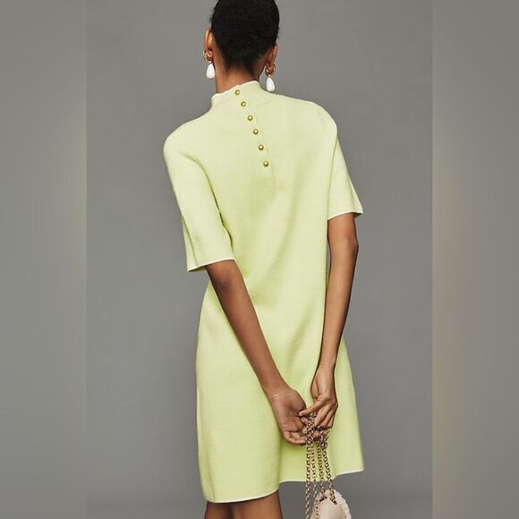 Anthropologie The Annalise Mock-Neck Mini Sweater Dress by Maeve NWT - Picture 2 of 10